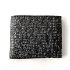New Michael Kors Jet Set Wallet Charcoal Black Unisex